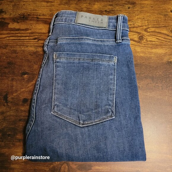 Parker Smith Jeans 28 Skinny Mid Rise Stretch Medium Wash Denim Made In the USA - Picture 3 of 13